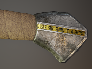 egyptian sword game ready model pbr textures 4k low-poly 3D मॉडल