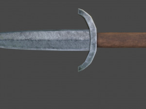 iron daggers pack game ready model pbr textures 4k low-poly Model 3D