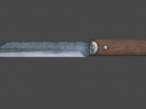 iron daggers pack game ready model pbr textures 4k low-poly Model 3D