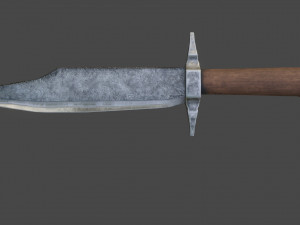 iron daggers pack game ready model pbr textures 4k low-poly Model 3D