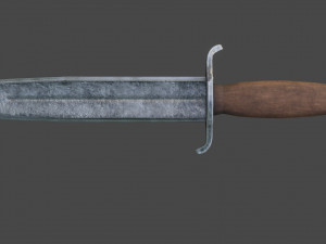 iron daggers pack game ready model pbr textures 4k low-poly Model 3D