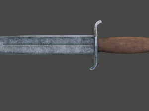 iron daggers pack game ready model pbr textures 4k low-poly 3D Model