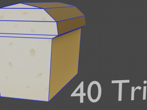 food pack low poly game ready model textures only deffuse 1k 3D Model