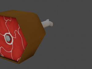 food pack low poly game ready model textures only deffuse 1k 3D Model
