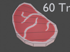 food pack low poly game ready model textures only deffuse 1k 3D Model