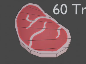 food pack low poly game ready model textures only deffuse 1k 3D Model