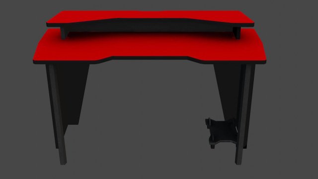 computer desks pack low poly game ready model 3D Model .c4d .max .obj .3ds .fbx .stl .blend 