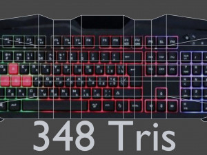 keyboards pack low poly game ready model Modelo 3D
