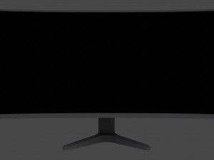 monitors pack low poly game ready model Model 3D