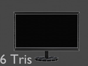 monitors pack low poly game ready model 3D Model