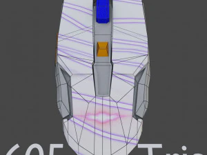 mouses pack low poly game ready model 3D Model