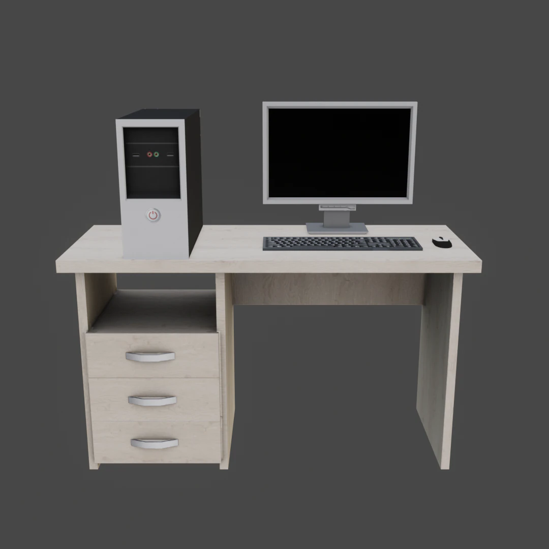 computer pack 1 low poly game ready model 3D Model .c4d .max .obj .3ds .fbx .stl .blend