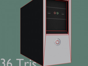 computer pack 1 low poly game ready model Modèle 3D