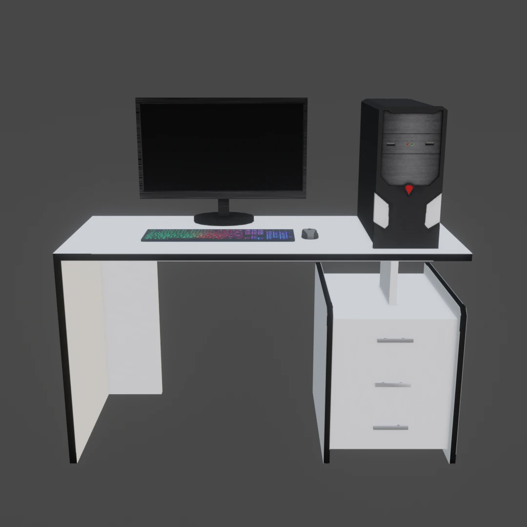 computer pack 2 low poly game ready model 3D Model .c4d .max .obj .3ds .fbx .stl .blend 