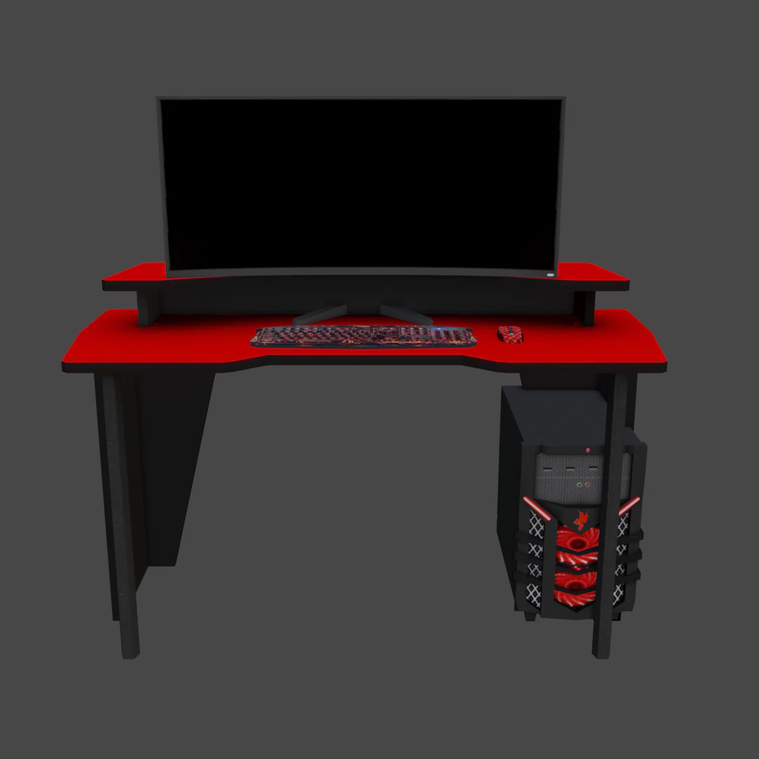 pakiet komputerowy 4 model low-poly gotowy do gry Model 3D .c4d .max .obj .3ds .fbx .stl .blend 