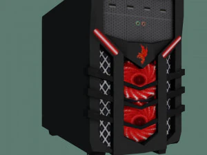 pakiet komputerowy 4 model low-poly gotowy do gry Model 3D