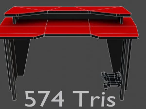 pakiet komputerowy 4 model low-poly gotowy do gry Model 3D