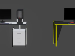 весь комп'ютерний пакет низькополігональної моделі, готової до гри 3D Модель