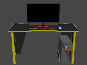 all computer pack low poly game ready model 3D Model