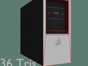 all computer pack low poly game ready model 3D Model