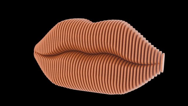 lips parametric design 3D Model .c4d .max .obj .3ds .fbx .stl .blend 