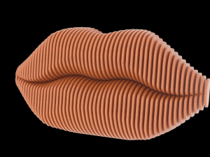 lips parametric design 3D Model