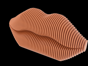 lips parametric design 3D Model