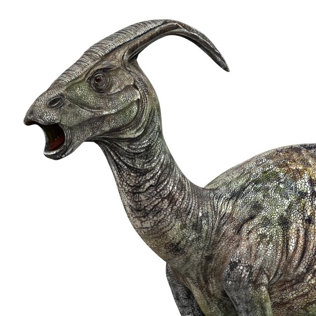 parasaurolophus dinosaur 3D Model .c4d .max .obj .3ds .fbx .stl .blend 
