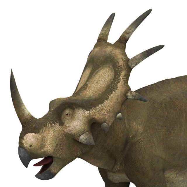 styracosaurus dinosaur 3D Модель .c4d .max .obj .3ds .fbx .stl .blend 
