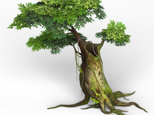 game ready fantasy tree 04 3D मॉडल
