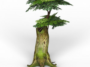 game ready fantasy tree 04 3D मॉडल