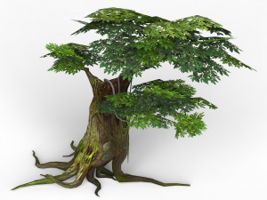 game ready fantasy tree 04 3D मॉडल