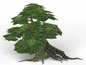 game ready fantasy tree 05 3D Model