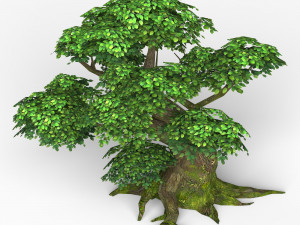 game ready fantasy tree 06 3D Model