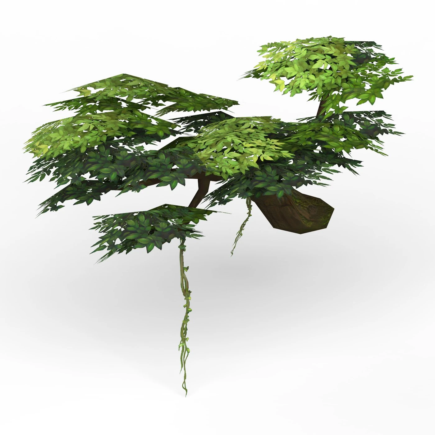 game ready fantasy tree 08 3D Model .c4d .max .obj .3ds .fbx .stl .blend