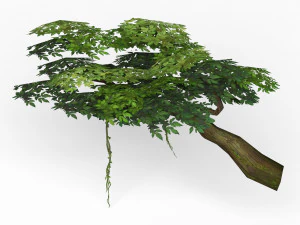 game ready fantasy tree 08 3D Model