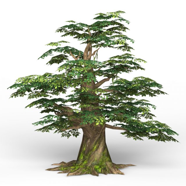 game ready fantasy tree 11 3D Модель .c4d .max .obj .3ds .fbx .stl .blend 