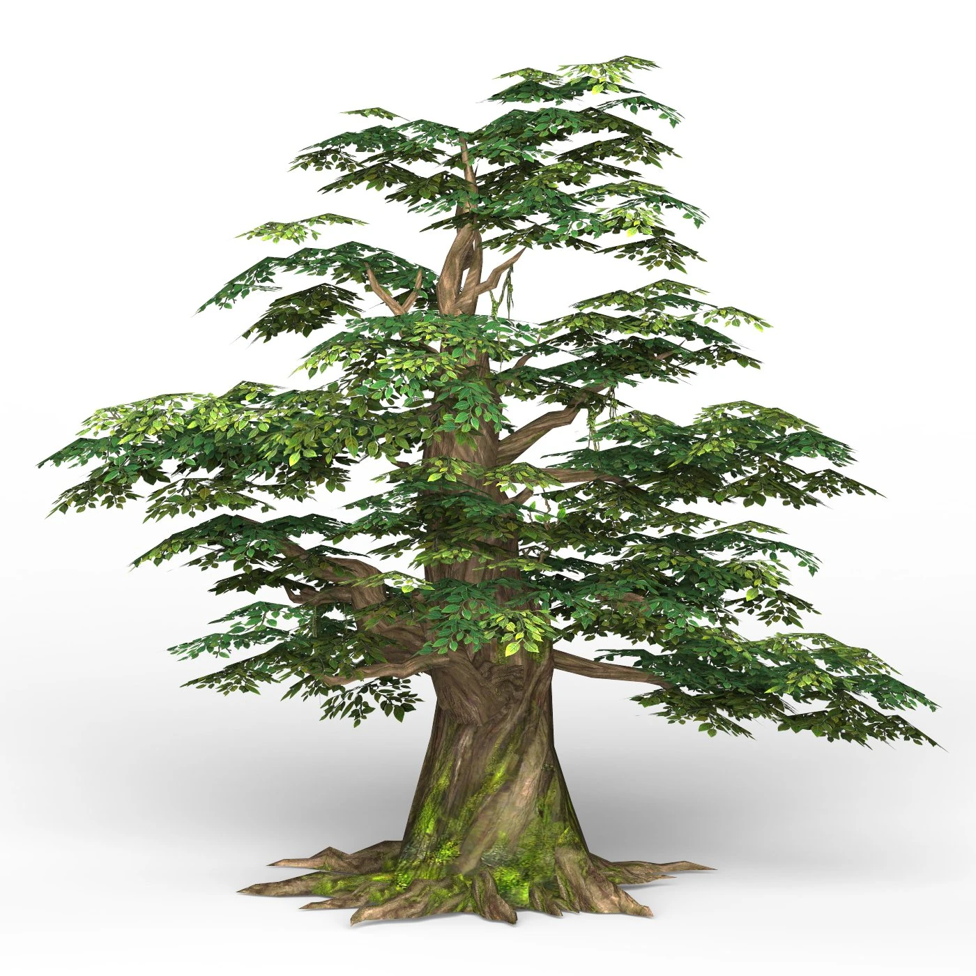 game ready fantasy tree 11 3D Model .c4d .max .obj .3ds .fbx .stl .blend 