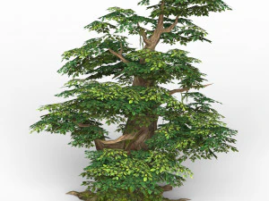 game ready fantasy tree 11 3D Model