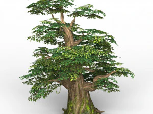 game ready fantasy tree 11 3D Model