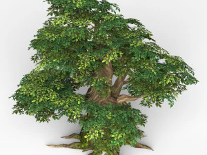 game ready fantasy tree 11 3D Model