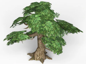 game ready fantasy tree 12 3D Model