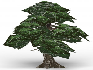 game ready fantasy tree 12 Modèle 3D