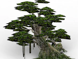 game ready fantasy tree collection 3D Model