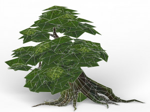 game ready fantasy tree collection 3D Model