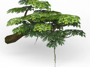 game ready fantasy tree collection 3D Model