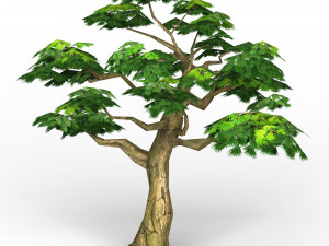 game ready fantasy tree collection 3D Model