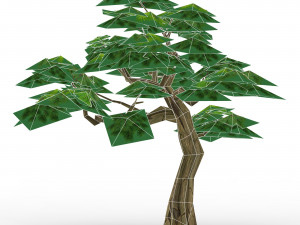 game ready fantasy tree collection 3D Model