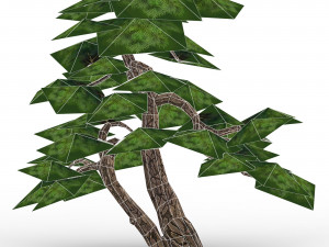 game ready fantasy tree collection 3D Model