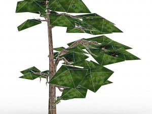 game ready fantasy tree collection 3D Model